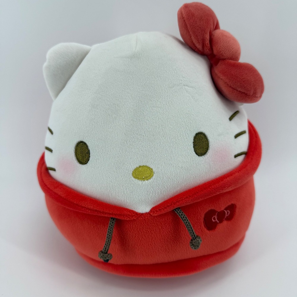 Sanrio Squishmallows Hello Kitty Red Hoodie Plush 8 Inch Jazwares 2023